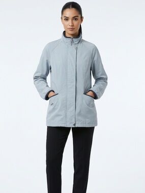 Vintage Sequence Blue Jacket – Size M | Shoulder Pads | Retro |